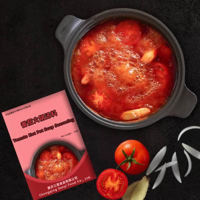 China Cooking Instant Hotpot/Caboche Sanyi Hotpot Soup Base Shrimp Tomato Soup/Soup for Hot Pot for sale