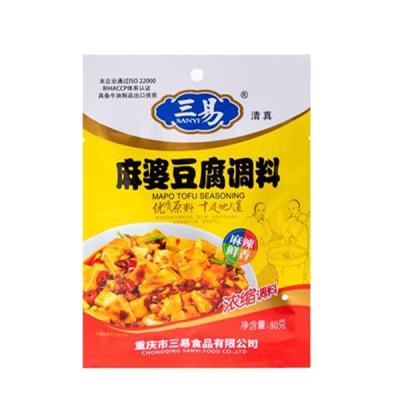 China SANYI Mapo Instant Cooking Chinese Tofu Condiment For Cooking Chinese Flavor Fish for sale