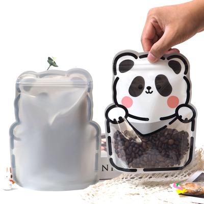 China Recyclable Cute Cartoon Snack Bag Ins Food Packaging Bag Cookie Candy Slot Zipper Sealed Bag for sale