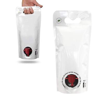 China Recyclable Eco-Friendly Recyclable BIB Bags 1.5L Juice Wine Packaging Eco Bag for sale