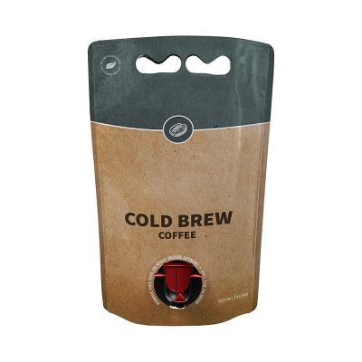 China Recyclable Hot Sale Store BIB Durable 1.5L Cold Brew Coffee Pouches For Home And Coffee Shops for sale