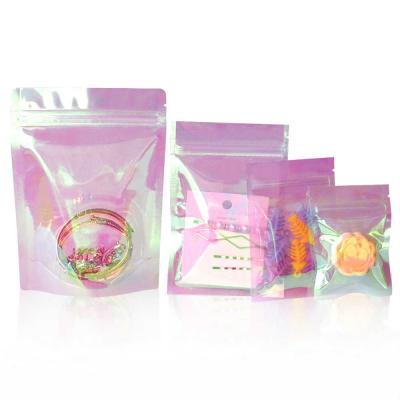 China Customized Recyclable Special Aluminum Foil Shape VMPET Candy Packaging Bags Cosmetic Cream Oil Packaging Pouch for sale