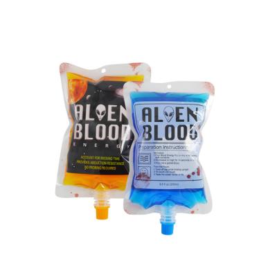 China Recyclable Spout Bag Flexible Blood Liquid Packs Plastic Holder Up Spout Pouch for sale