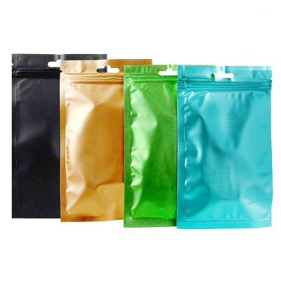 China Custom Printed Flat Pouch Recyclable Small Plastic Jewelery Flat Bag Zipper Lock Earring Bracelet Packaging Bag for sale