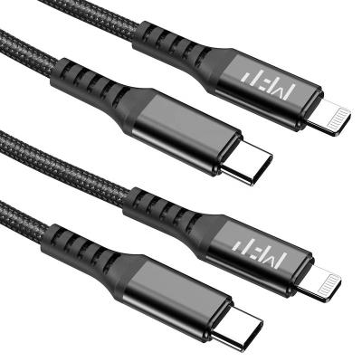 China 3A MFi Fast Charging USB-C to Lightning Cable 3.3ft Braided Nylon Fast Charging iPhone 13 for sale