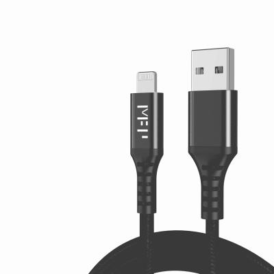 China OEM Logo 100% C48 2.4A Filling OEM Logo 3meters MFI Nylon Braided Lightning Cord 2.4AFast Lightning Cable Mfi-Certificate Fast Charging For Mobile Phones for sale