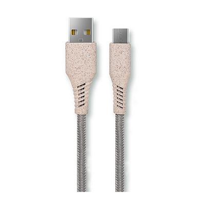 China Biodegradable Eco-Friendly Materials MP3/MP4 Player Cable W Cell Phone Eco Friendly Charger For Phone Micro USB C Data for sale