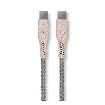 China MP3 / MP4 Player Eco-friendly materials Biodegradable Type C to Type C Cable Wheat Straw Mobile Phone Charger Eco Friendly C Type USB Data Cable for sale