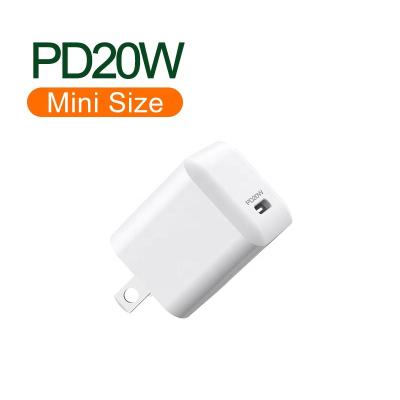 China Mini PD 3.0 Cell Phone 20W Portable USB Universal Mobile Phone Charger Fast Adapter Charger for sale