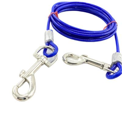 China Anti - Shedding Dog Rope Traction Pet Rope Coated Galvanized Steel Cable for sale