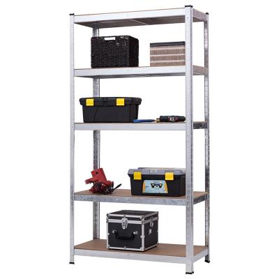 China Sustainable Stainless Steel Metal Storage Shelf Racking Display Rack Unit Galvanized Shelving for sale