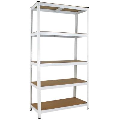 China Behind Doors/On Walls Shelving Unit 5 Tier 1800x900x400mm Industrial Steel Garage 875killogramm Heavy Duty Metal Shelving Shelves for sale