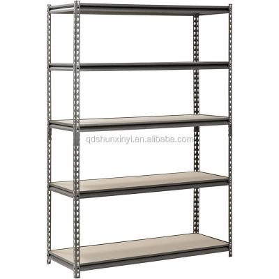 China Durable Metal Sisterm Heavy Duty Garage Storage Shelving Shelf Z Beam Rivet Shelving Boltless Shelving for sale