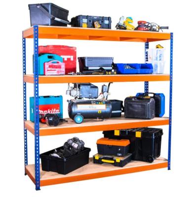 China Sustainable Hardware 4-Layer Shelving Unit Rack C Beam Rivet Rivet Shelving For Factory for sale