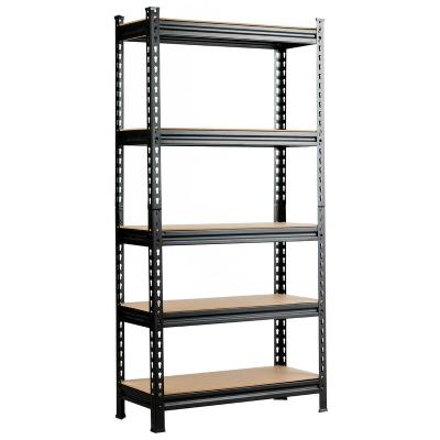 China 5-Shelf Unit Storage Shelving Viable M Beam Rivet Shelving Fixtures for sale