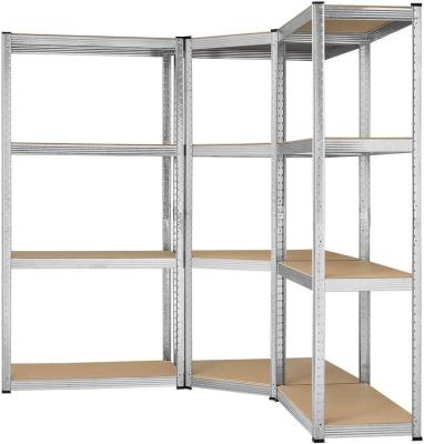 China Durable Heavy Duty Galvanized Garage Corner Shelving Kit, 1 Corner Unit 1500mm x 700mm x 300mm for sale