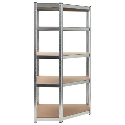 China Behind Doors/On Walls Hot Sale Popular Customizable 5 Tier Storage Shelf Metal Corner Industrial Shelving for sale