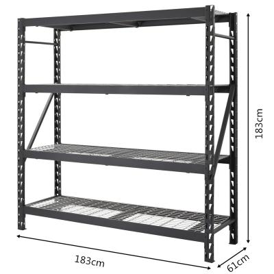 China Viable Wholesale Low Price High Quality 4 Tier Industrial Storage Rack Warehouse Shelving Shelving for sale