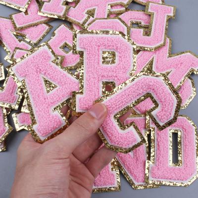 China Viable Letter Embroidery Custom Patch Woven Iron On Patch Embroidery For Clothes for sale