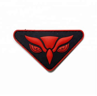 China Hot Sale 3D Triangle Duke Design PVC Silicon Patch In Stock for sale