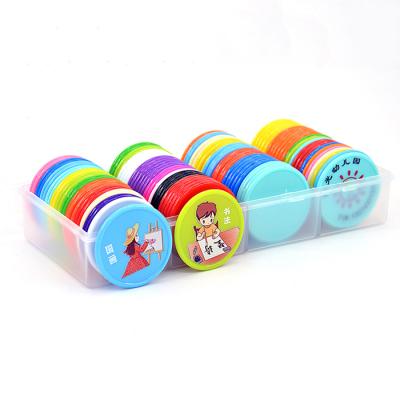 China All Of The World Round Custom UV Printing Plastic PS Reward Game Coin For Student Kids for sale