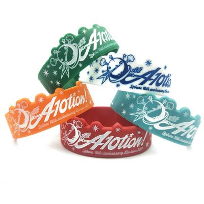 China Custom Souvenir Fashion Letter Sports Basketball Silicone Wristband for sale