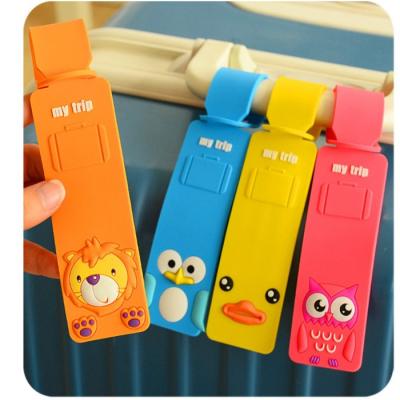 China Souvenir New Design Stock Cheap Anime Business Card Luggage Tag Strap for sale