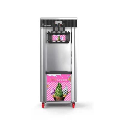 China Snack Factory Guangzhou Stainless Steel Soft Ice Cream Machine Supplier Different Colors Ice Cream Machine for sale