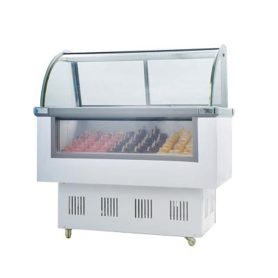 China Convenience Store Customized Commercial Ice Cream Display Case Popsicle Freezer /Mini Display Cabinet 10 Tanks for sale