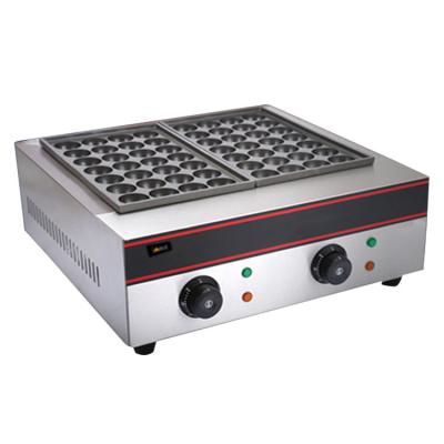 China food & Beverage factory 2Head stainless steel commercial electric fish ball grill food octopus triple balls using machine for sale for sale