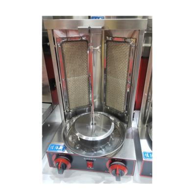 China CG-25 hot sale high quality easily cleaned used in roasting meat turkey barbecue machine commercial automatic rotary shawarma machine for sale