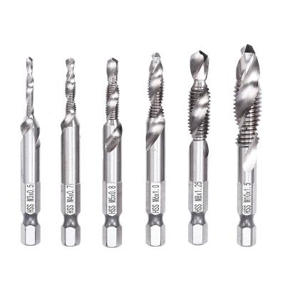 China New Designed Iron OEM Service Top Selling 6pcs Metric Drill Bits Long Tap High Speed ​​Steel HSS4241 for sale