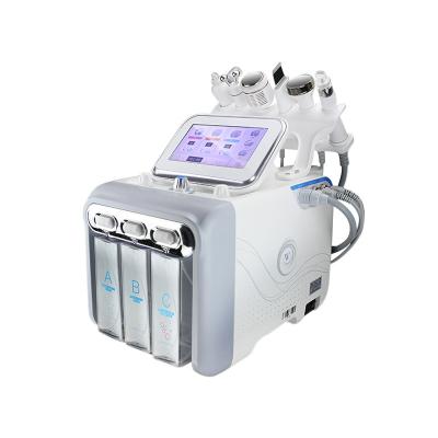 China Beauty salon 7in 1 hydra dermabrasion oxygen jet skin machine h2o2 oxygen facial machine with led mask for sale