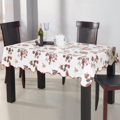 China Waterproof 2021 Customized Luxury Canvas Block Print Tablecloth Wholesales Good Quality for sale