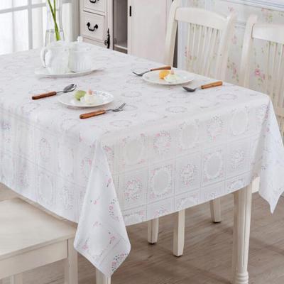 China Wholesale Customized Embroidery Fancy Tablecloth Good Quality Waterproof Fancy Tablecloth for sale