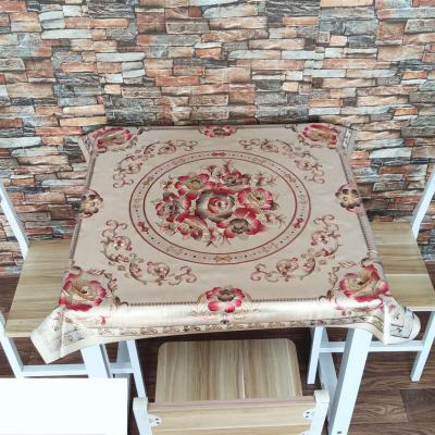 China Factory Selling Diverse Waterproof 100*100 Widely Used Printed Dining Embroidered Table Cloth for sale