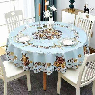 China 180 cm waterproof plastic tablecloths for round tables plastic round tablecloth plastic tablecloths round in roll factory for sale