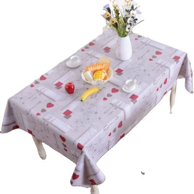 China Waterproof PVC Tablecloth Fancy Plastic PVC Crochet Custom Plastic Tablecloth With Cloth Backing In A Roll for sale