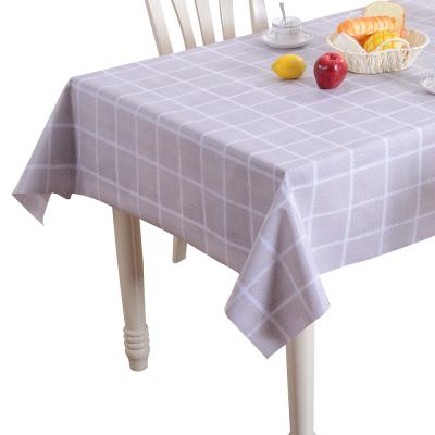 China PVC Waterproof Pink Tablecloth Printing Linen Table Cloth With Cloth Backing Kitchen Table Cloth for sale