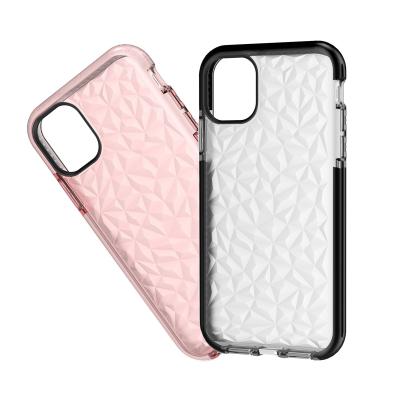 China Diamond Pattern Soft Crystal Phone Case for iPhone 12 pro TPU Diamond Phone Case Cover for sale