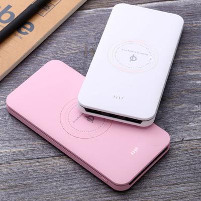 China Wireless Power Bank ABS 10000mah Micro Charging Shell 5V/1A 5V/2A Plastic Slim Fast Charging Battery Charger for sale