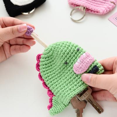 China Super Cute Animal Cartoon Mini Key Pendant Storage Bag Handwoven Knitted Convenient Professional Manufacture From China for sale