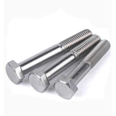 China DIN933 DIN931 Stock Stainless Steel Hex Construction Bolt for sale