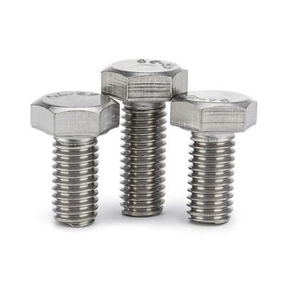 China Good Price Stainless Steel Hex Bolt Nut And Gasket DIN933 DIN931 for sale