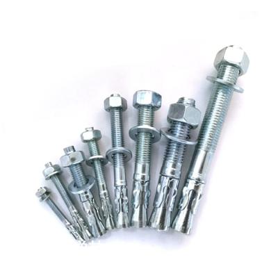 China Carbon Steel Galvanized Steel Wedge Anchor Through Bolt for sale