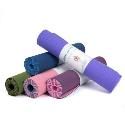 China Natural Carrying Strap Yoga Mat Design Reversible Personalized Round Anti Slip Life Form Friendly Yoga Mat for sale