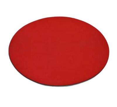 China Wholesale New Style TEP Yoga Mat Cheap Round 8mm Red Printing Non Slip for sale