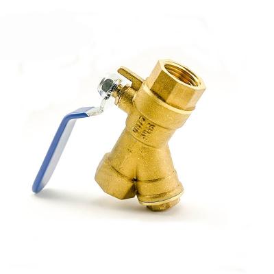 China Brass Strainer General China Y Type Inline Boiler Inching Valve 1 Inch Brass Y Strainer Valve for sale