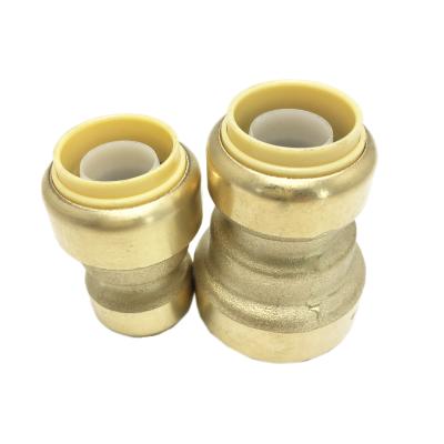 China Oil Brass Fitting Easy To Connect Reduction Coupling Water Pipeline Thrust Fitting for sale