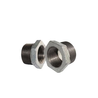 China as4020 241 Galvanized Water Ductile Fitting Carrying Hex Steel Pipe Bushing Female Pipe Hex Bushing Fitting for sale